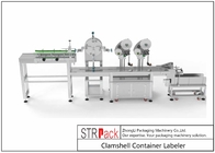 STR-ALS Fles Etiketteermachine Clamshell Container Labeler 95 - 120 Stuks/Min